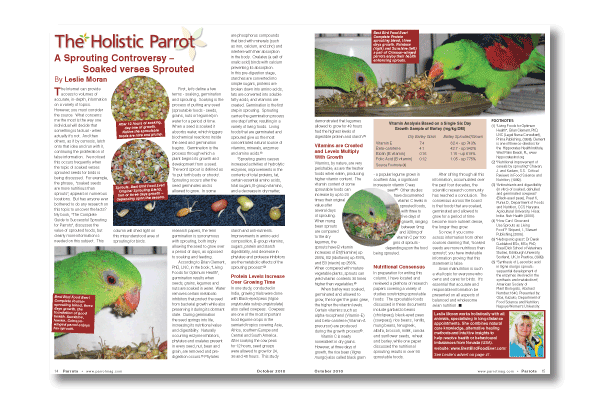 What's in Parrots magazine 153