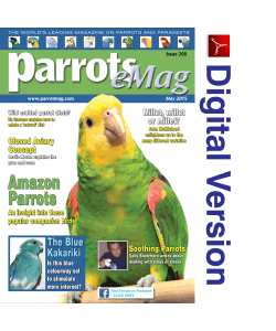 Parrots magazine eMag 208 May 2015