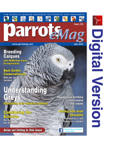 Parrots magazine eMag 210 July 2015